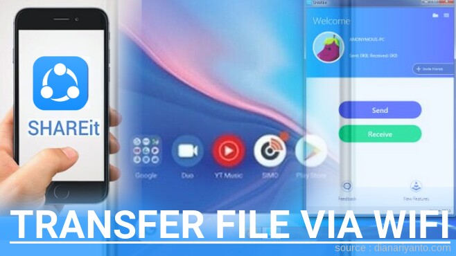 Mudahnya Transfer File via Wifi di Luna SIMO G50 Menggunakan ShareIt Versi Baru
